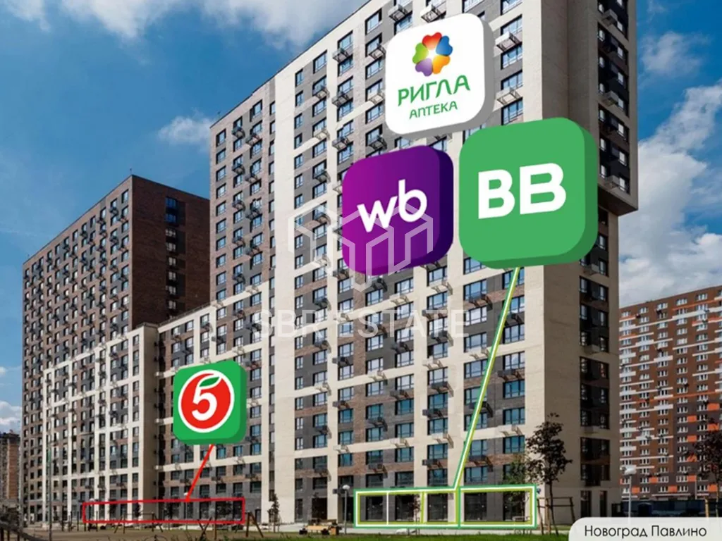 Продажа торгового помещения с арендаторами магазин ВкусВилл, аптекой Ригла и Wildberries