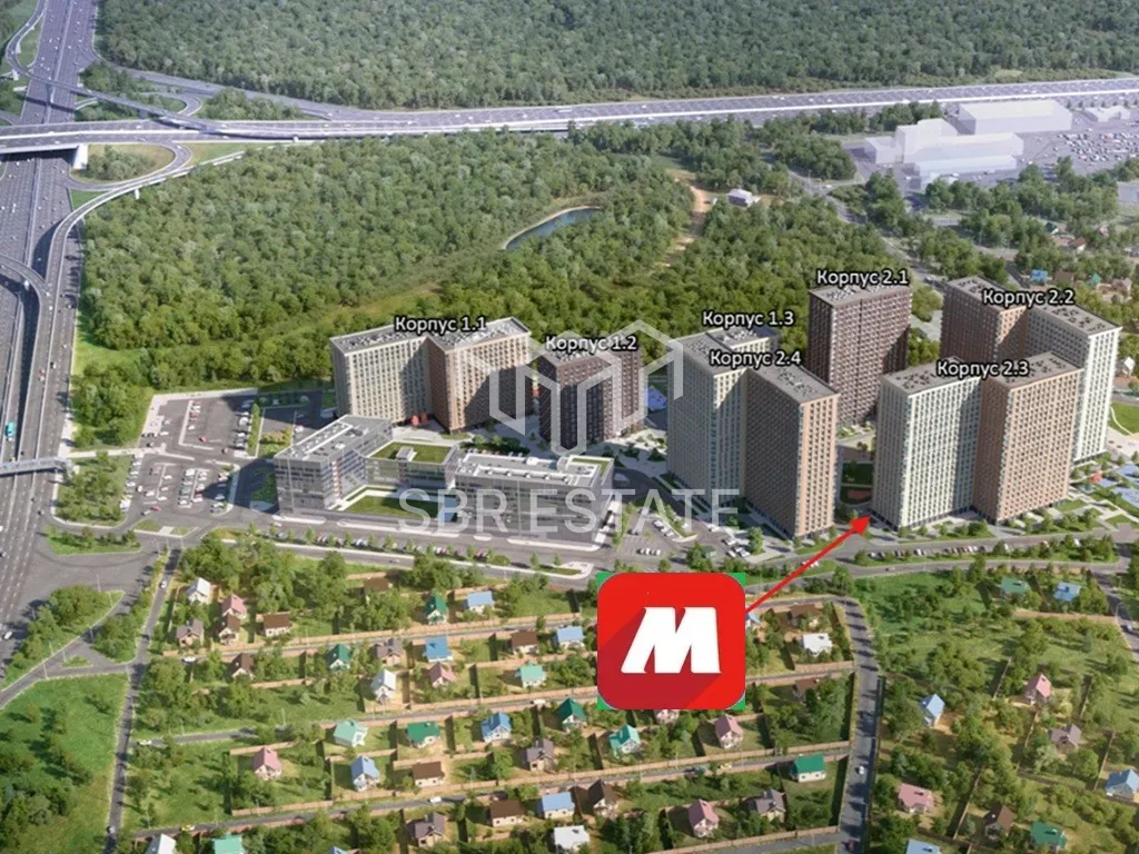 Продажа коммерческого помещения 156,62 м2 с арендатором Магнит в ЖК Тропарево Парк